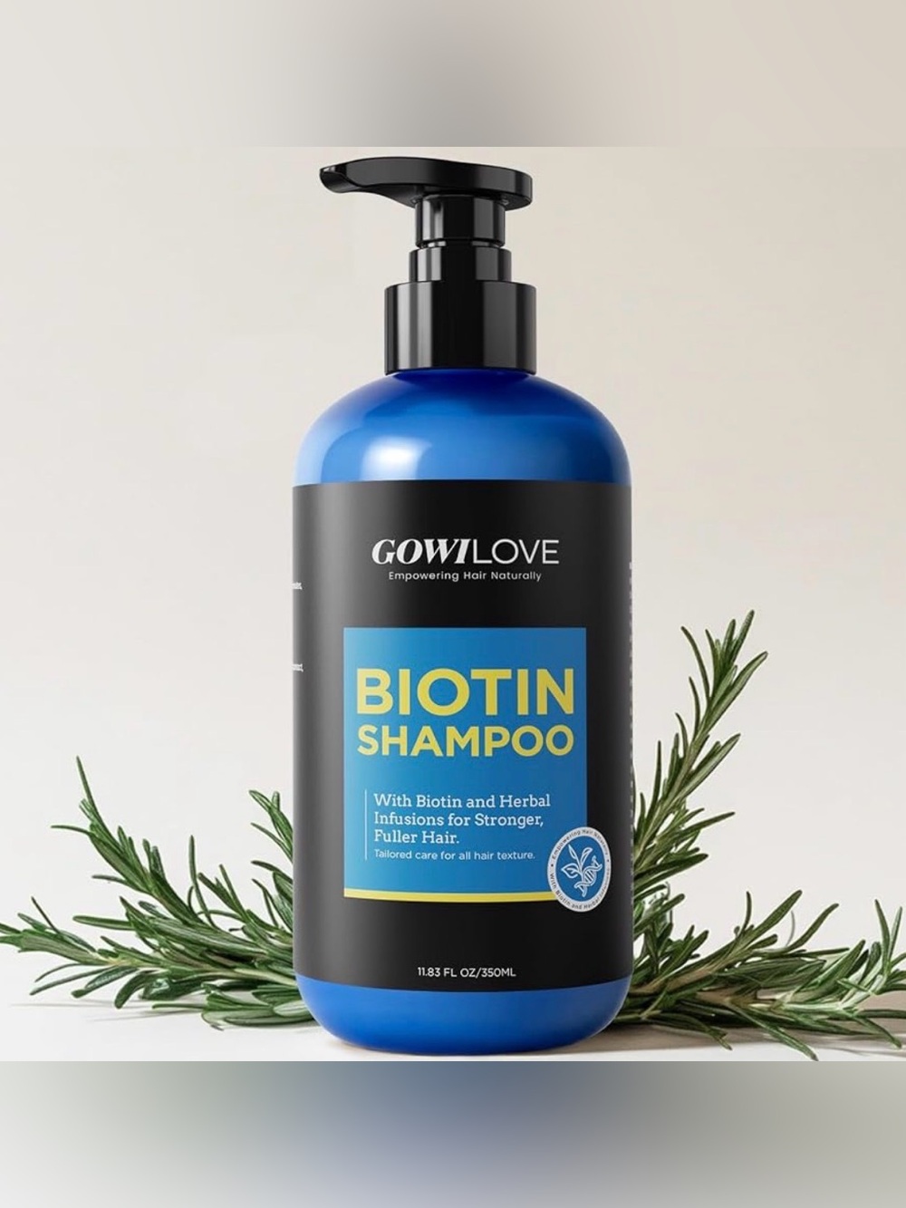 Biotin & Rosemary Shampoo – Nourishing Hair Care – 11.83 oz
